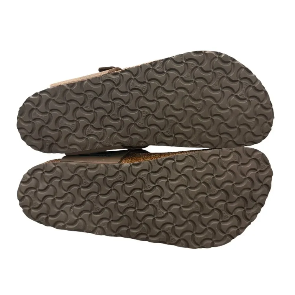Birkenstock Gizeh Birkibuc Sandal Mocha Brown Big Kid’s Size 3 EU 34 Slip-On